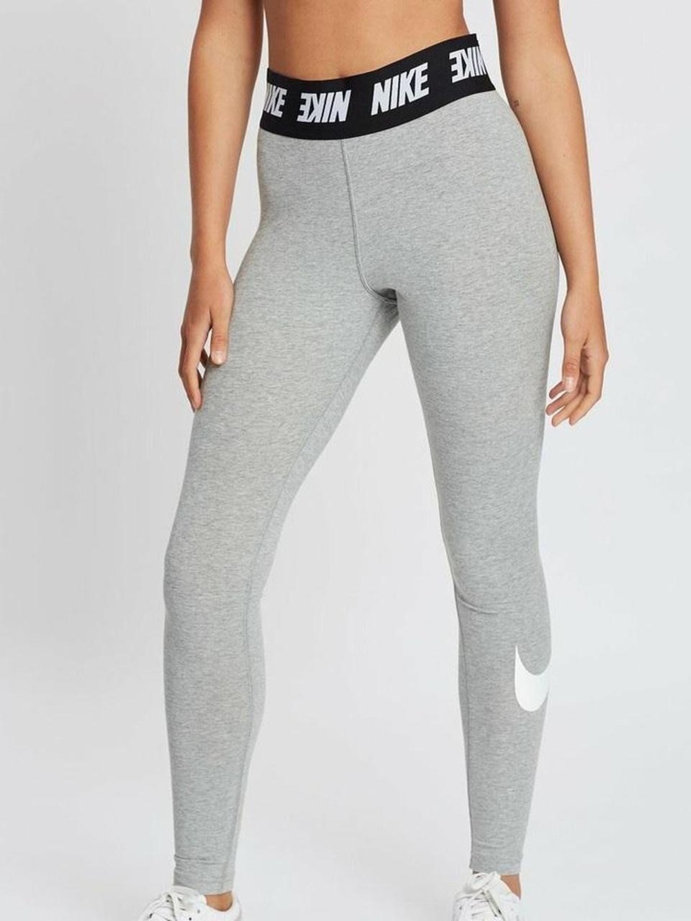 Nike Grey Leggings with Black Branded Waistband